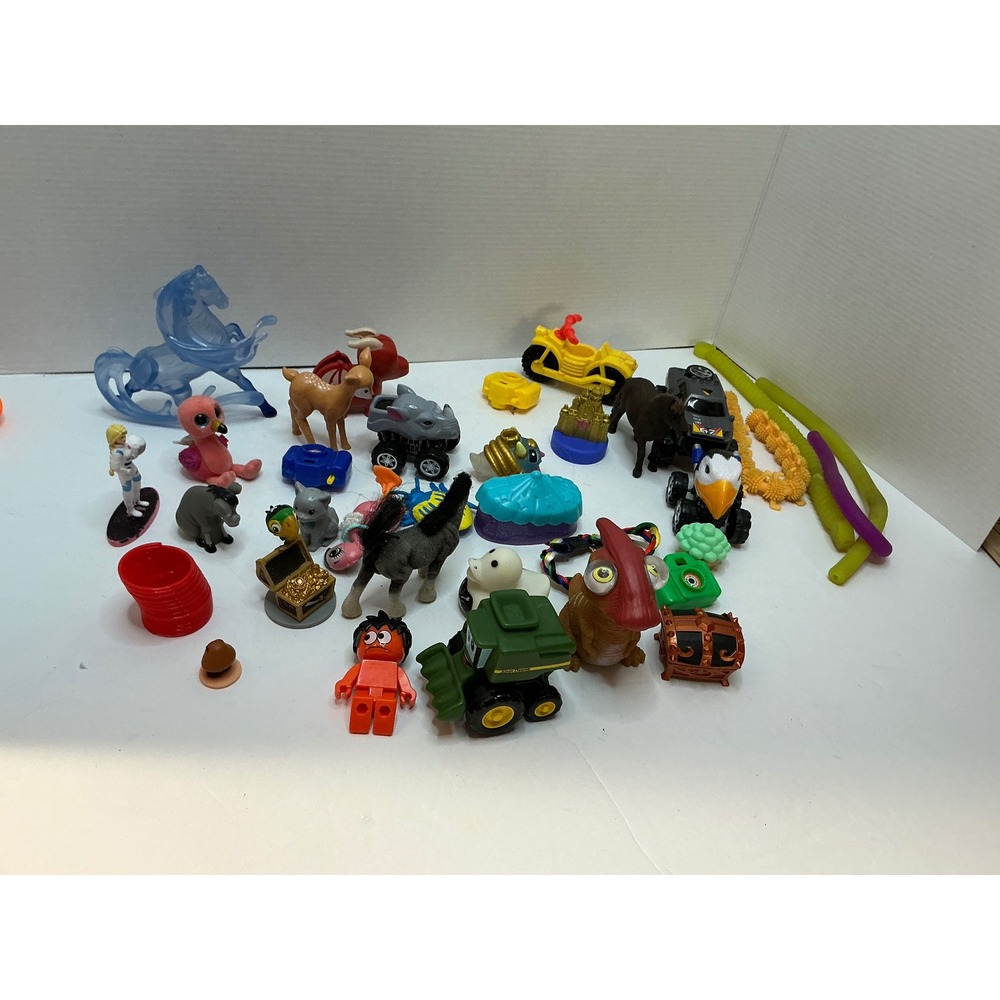 Unbranded Mixed Toy Lot Animals Vehicles Figures John Deere Various Styles Small
